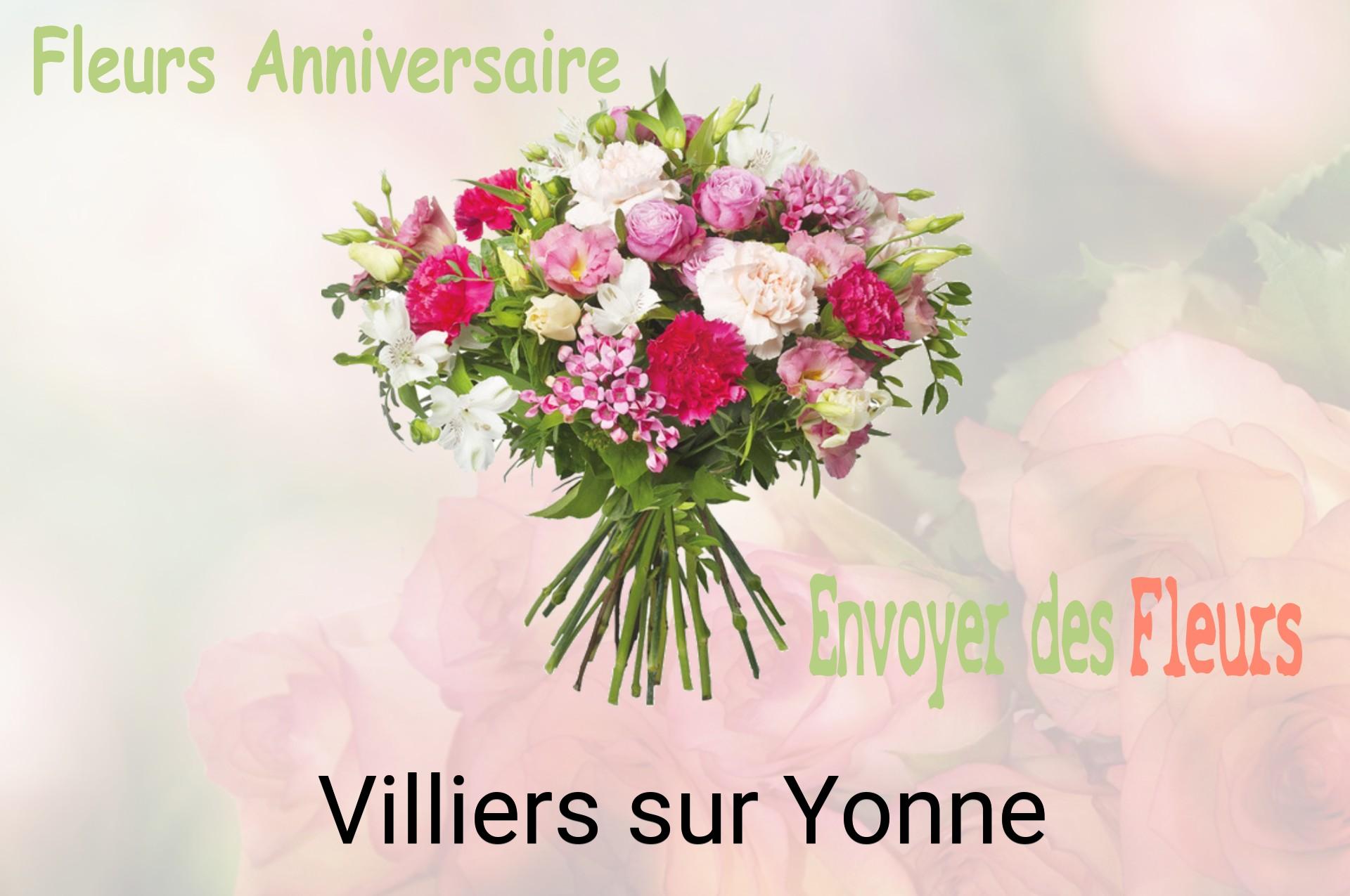 Bouquet de fleurs d’anniversaire livré à Villiers-sur-Yonne