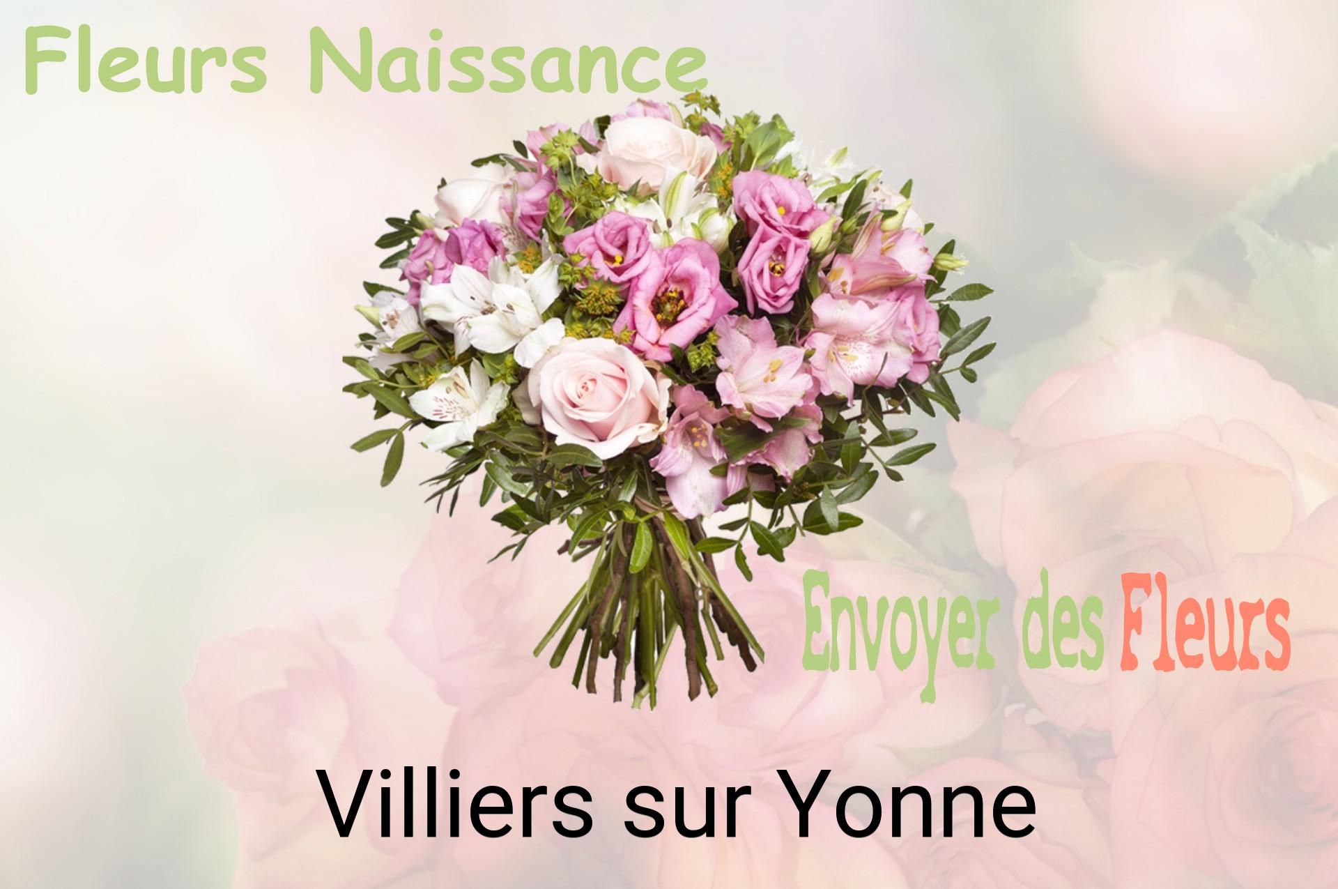 Bouquet de fleurs de naissance livré à Villiers-sur-Yonne