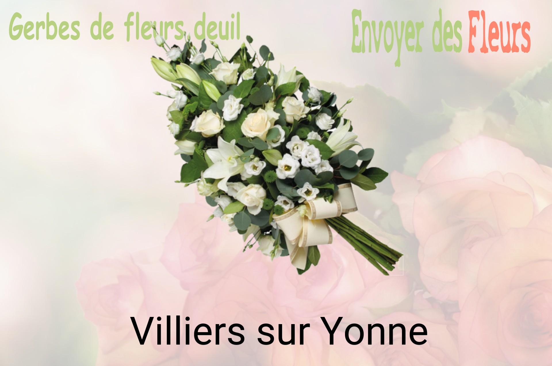 Gerbe de fleurs de deuil livrée à Villiers-sur-Yonne